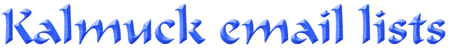 Kalmyk Email Lists